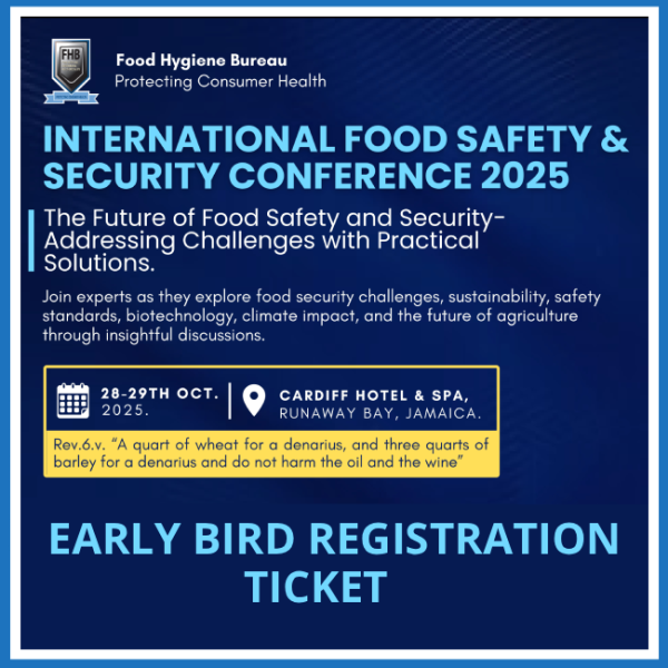 International Food Safety & Security Conference 2025 – Jamaica (In‑Person & Online Tickets)